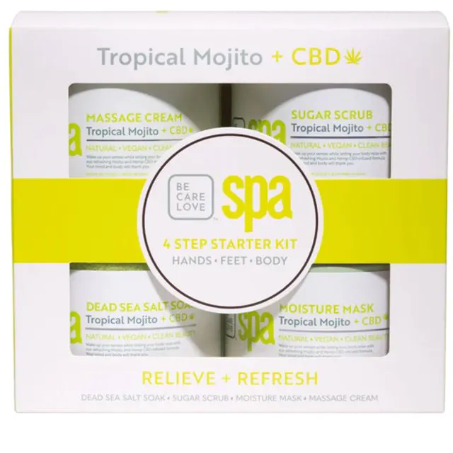 BCL SPA Tropical Mojito + CBD 4 Step Starter Kit