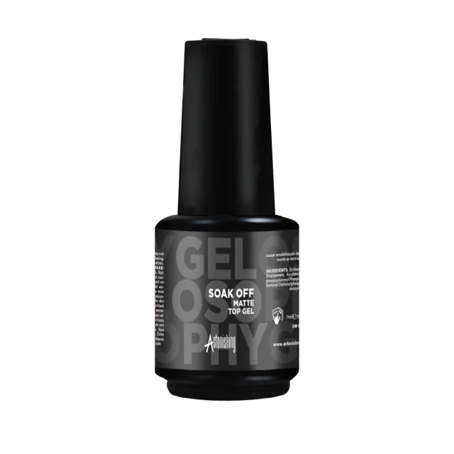 Astonishing Soak Off Matte Top Coat 15ml